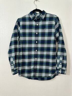 Vineyard Vines flannel plaid boys shirt size 16 (L)